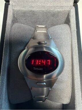 Pulsar Tiffany & Co. LED Ladies Digital Watch - Vintage With Magnet